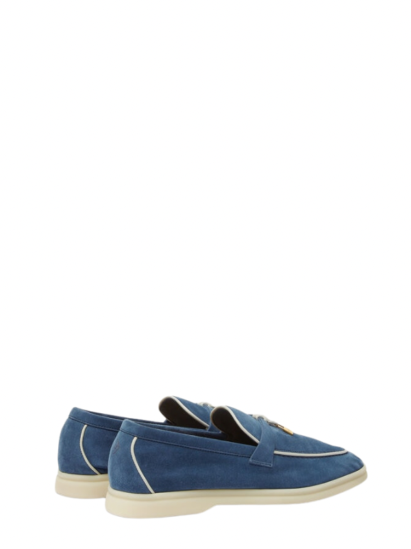 Loro Piana Walk Loafer Suede Ocean Heart