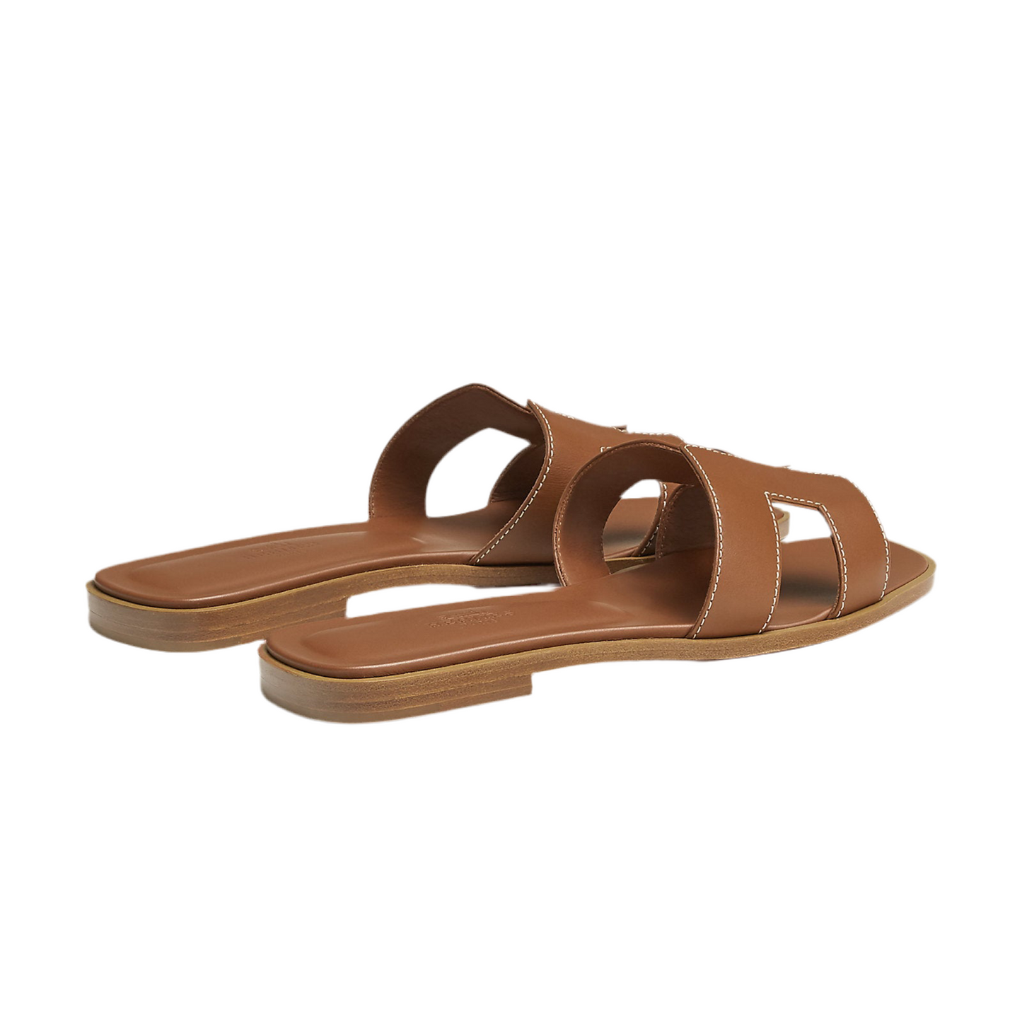 Hermes Sandal Flat Oran Gold Box Calfskin | Mightychic