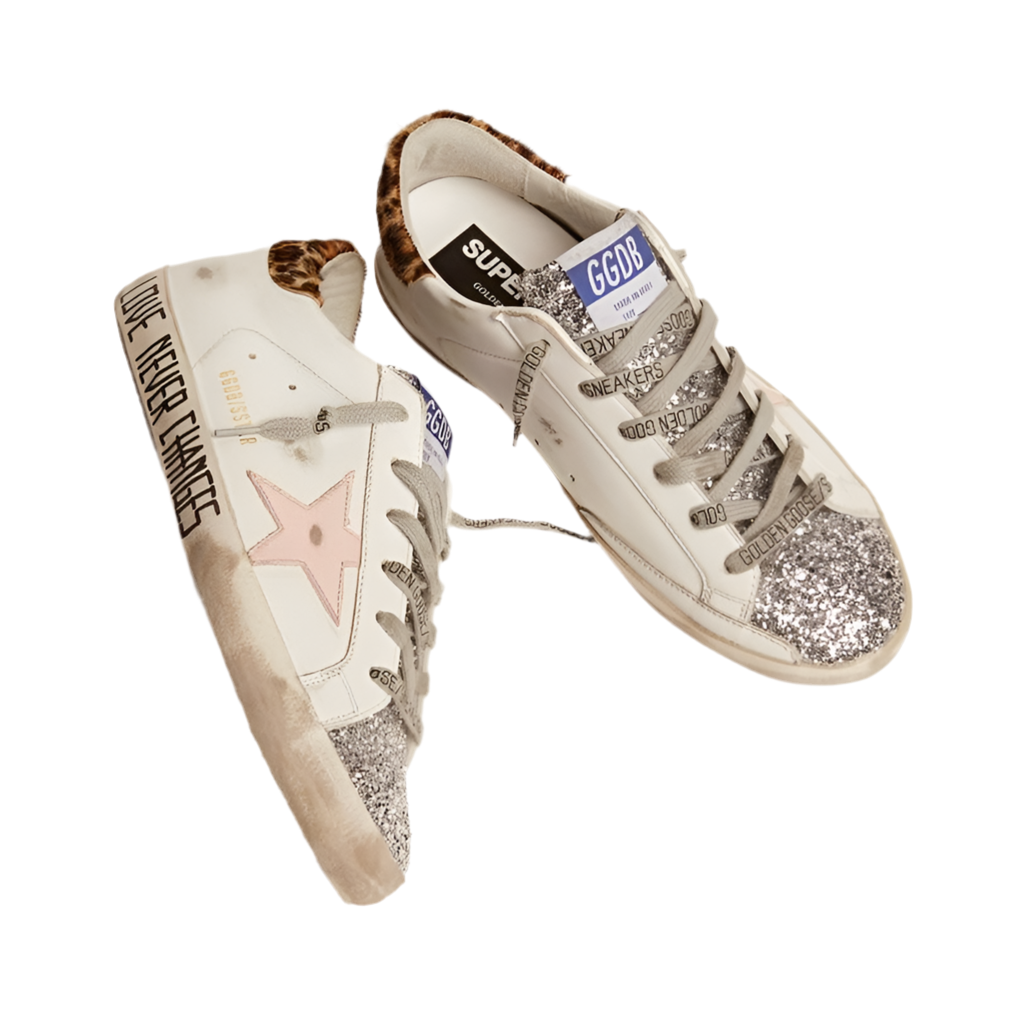Golden Goose Lace-up flat-bottomed casual round-toed board (Women's)