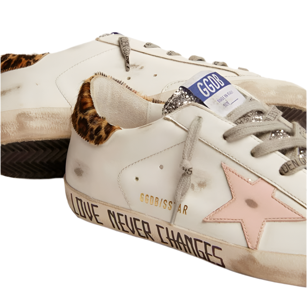 Golden Goose Lace-up flat-bottomed casual round-toed board (Women's)