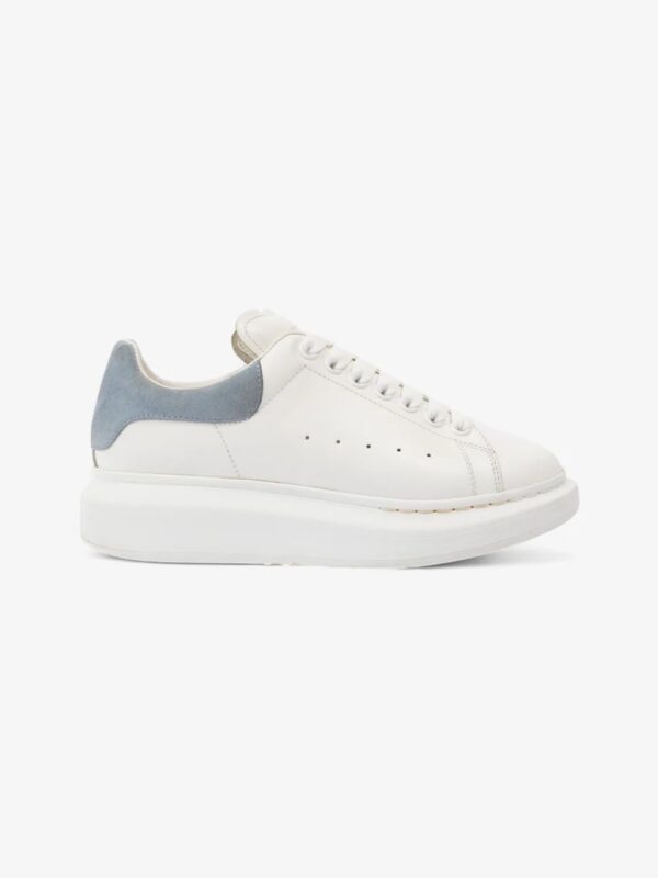 Alexander McQueen Oversized Sneakers White / Dream Blue Leather