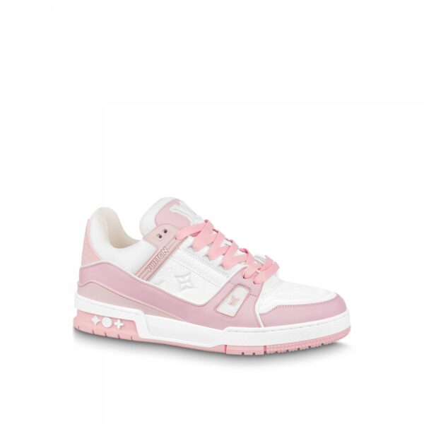 Louis Vuitton Trainer Sneaker Pink White